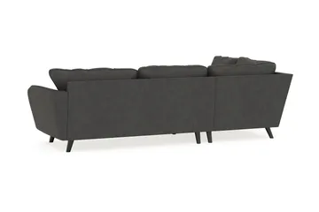Trend Lyx 4-personers Venstrevendt L-formet Chaiselongsofa i Manchester - Mørkegrå - Møbler - Sofaer - Sofa med chaiselong