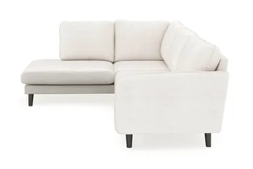 Trend Lyx 4-personers Venstrevendt L-formet Chaiselongsofa i Bouclé - Hvid - Møbler - Sofaer - Sofa med chaiselong