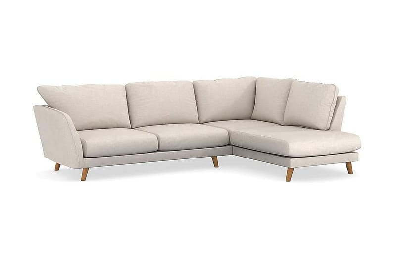 Trend Lyx Chaiselongsofa Højre - Beige - Sofa med chaiselong - 4 personers sofa med chaiselong