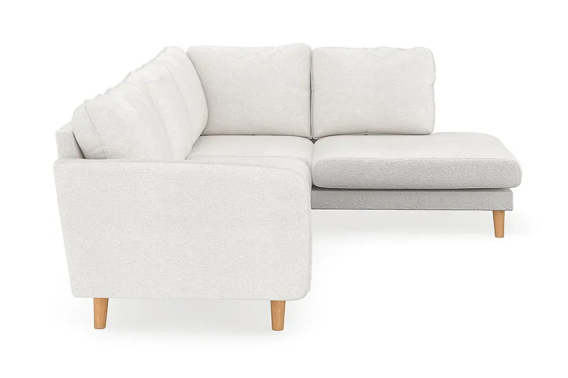 Trend Lyx Chaiselongsofa Højre - Hvid|Bouclé - Møbler - Sofaer - Sofa med chaiselong - 4 personers sofa med chaiselong