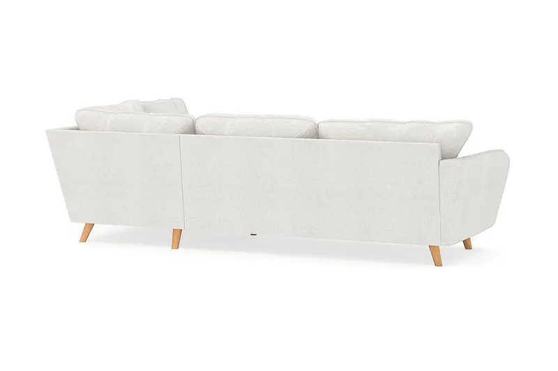 Trend Lyx Chaiselongsofa Højre - Hvid|Bouclé - Møbler - Sofaer - Sofa med chaiselong - 4 personers sofa med chaiselong