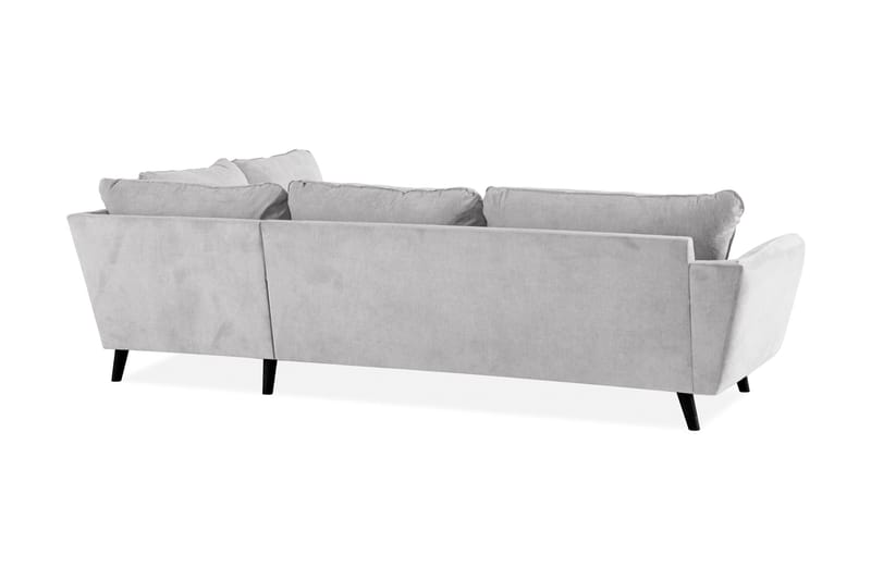 Trend Lyx Chaiselongsofa Højre - Lysegrå - Sofa med chaiselong - 4 personers sofa med chaiselong