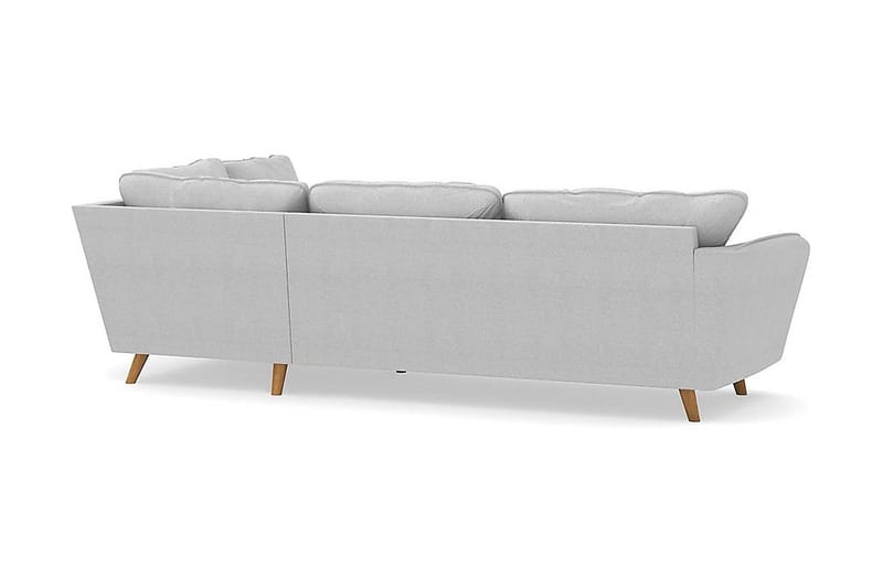 Trend Lyx Chaiselongsofa Højre - Lysegrå - Sofa med chaiselong - 4 personers sofa med chaiselong