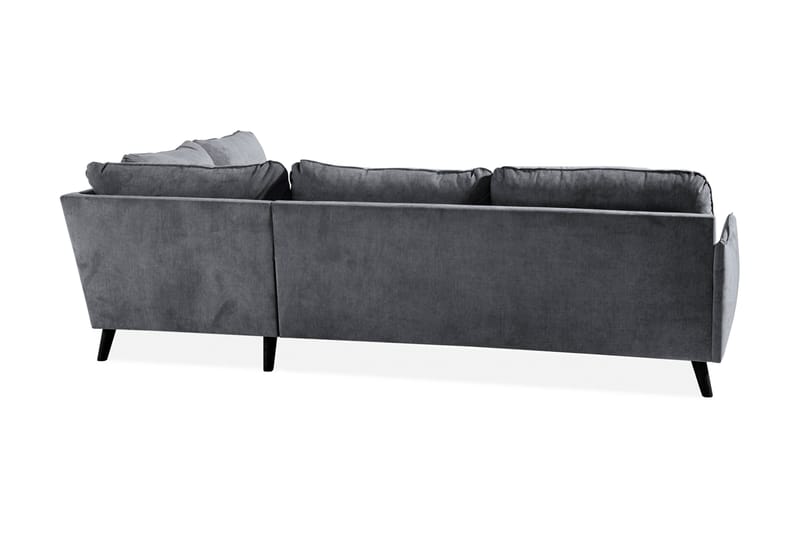 Trend Lyx Chaiselongsofa Højre - Mørkegrå - Sofa med chaiselong - 4 personers sofa med chaiselong