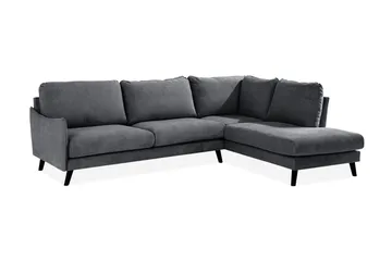 Trend Lyx Chaiselongsofa Højre - Mørkegrå - Møbler - Sofaer - Sofa med chaiselong