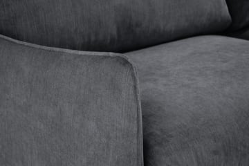 Trend Lyx Chaiselongsofa Højre - Mørkegrå/Eg - Møbler - Sofaer - Sofa med chaiselong