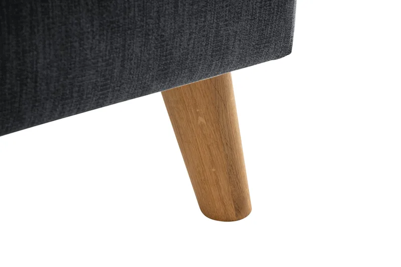 Trend Lyx Chaiselongsofa Højre - Mørkegrå/Eg - Møbler - Sofaer - Sofa med chaiselong - 4 personers sofa med chaiselong