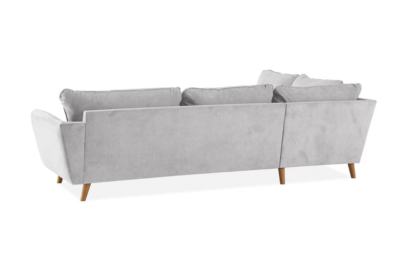 Trend Lyx Chaiselongsofa Venstre - Lysegrå/Eg - Møbler - Sofaer - Sofa med chaiselong