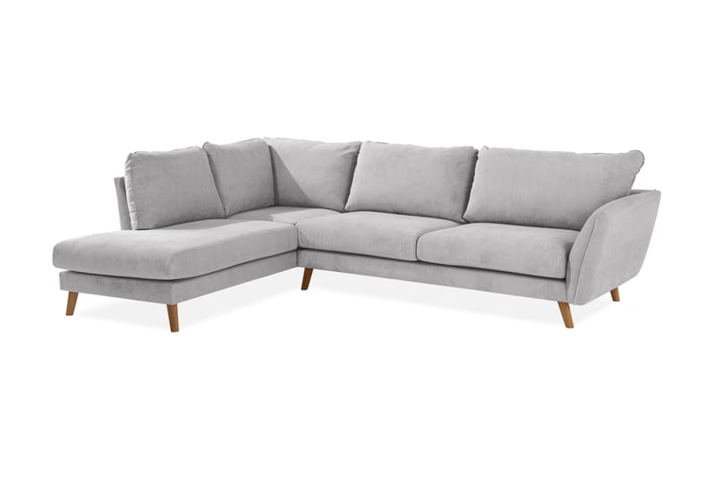 Trend Lyx Chaiselongsofa Venstre - Lysegr�å/Eg - Møbler - Sofaer - Sofa med chaiselong