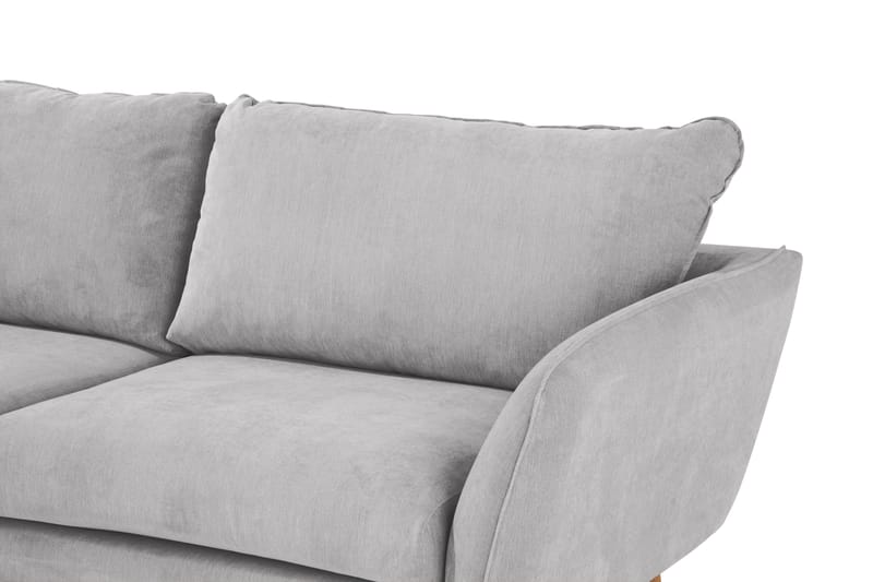 Trend Lyx Chaiselongsofa Venstre - Lysegrå/Eg - Møbler - Sofaer - Sofa med chaiselong