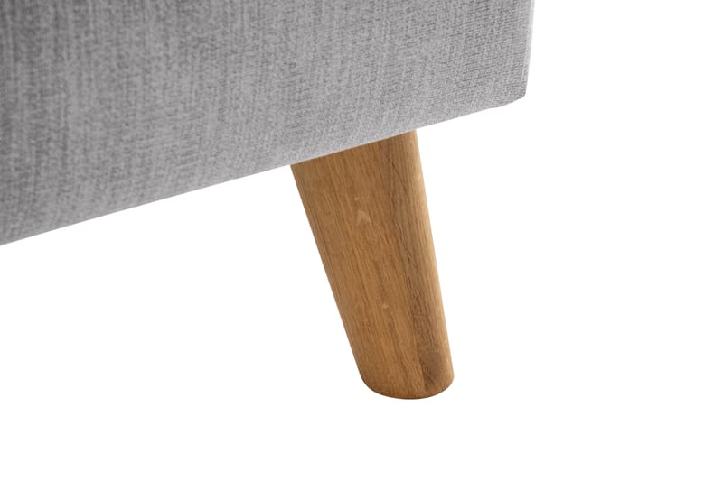 Trend Lyx Chaiselongsofa Venstre - Lysegrå/Eg - Møbler - Sofaer - Sofa med chaiselong