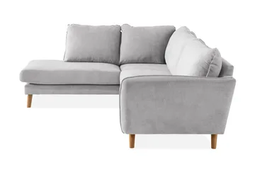 Trend Lyx Chaiselongsofa Venstre - Lysegrå/Eg - Møbler - Sofaer - Sofa med chaiselong