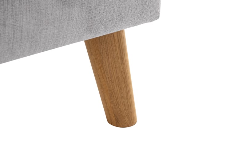 Trend Lyx Chaiselongsofa Venstre - Lysegrå/Eg - Møbler - Sofaer - Sofa med chaiselong - 4 personers sofa med chaiselong