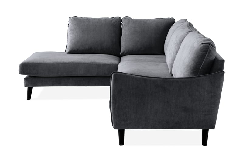 Trend Lyx Chaiselongsofa Venstre - Mørkegrå - Sofa med chaiselong - 4 personers sofa med chaiselong