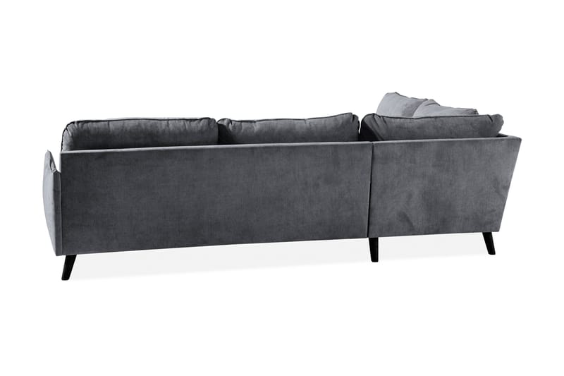 Trend Lyx Chaiselongsofa Venstre - Mørkegrå - Sofa med chaiselong - 4 personers sofa med chaiselong