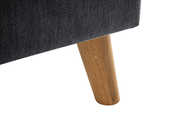 Trend Lyx Chaiselongsofa Venstre - Mørkegrå/Eg - Møbler - Sofaer - Sofa med chaiselong