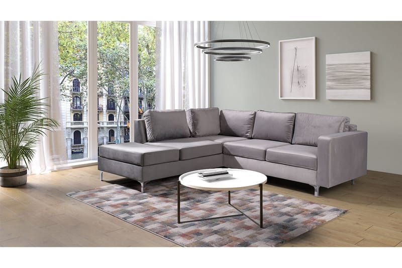 Truro Hjørnesofa Chaiselong Venstre - Grå - Møbler - Sofaer - Sofa med chaiselong