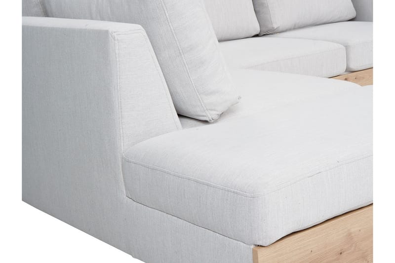 Truro Hjørnesofa - Hvid - Sofa med chaiselong - Lædersofaer - 4 personers sofa med chaiselong