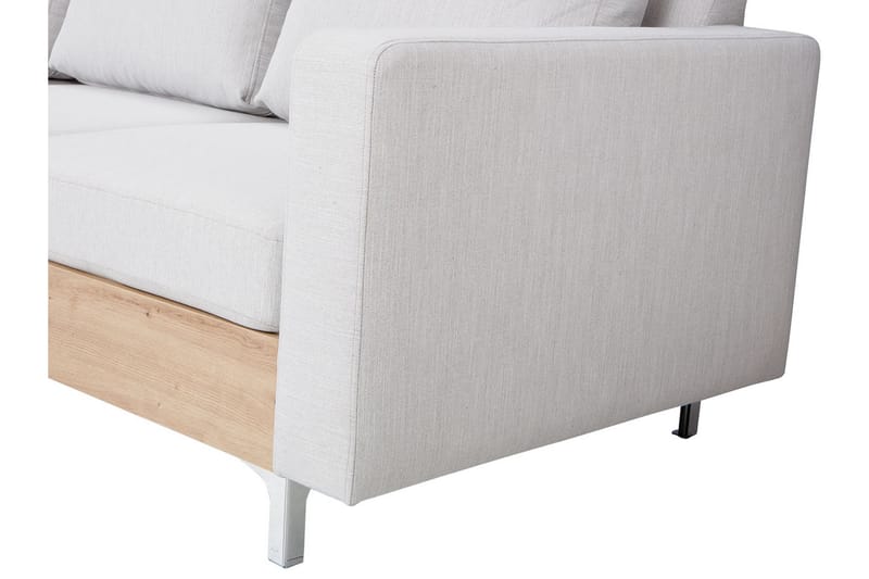 Truro Hjørnesofa - Hvid - Sofa med chaiselong - Lædersofaer - 4 personers sofa med chaiselong