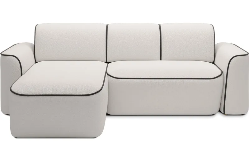 Ume 4-personers Sofa med Divan, Hvid