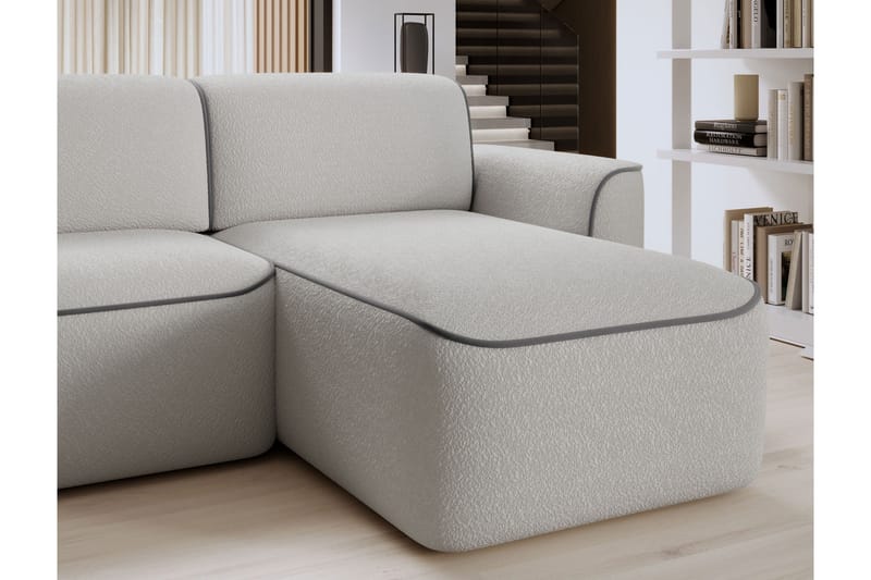 Ume 4-personers Sofa med Chaiselong - Grå - Møbler - Sofaer - Sofa med chaiselong