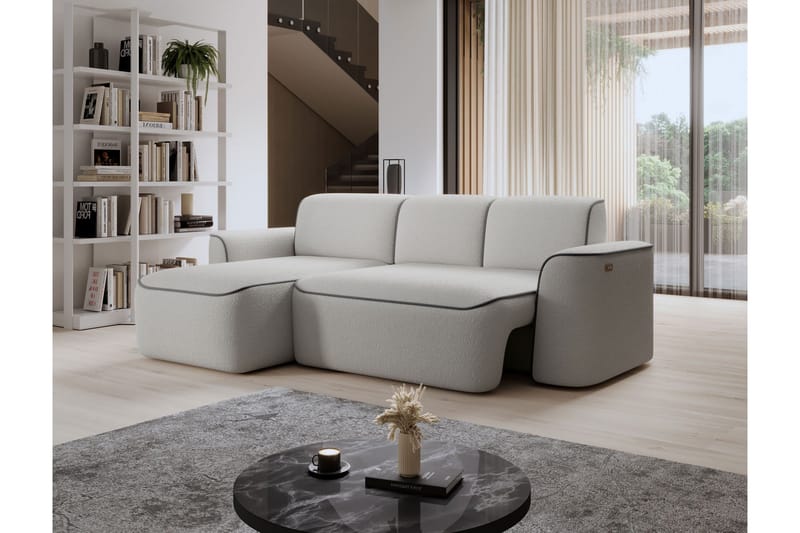 Ume 4-personers Sofa med Chaiselong - Grå - Møbler - Sofaer - Sofa med chaiselong