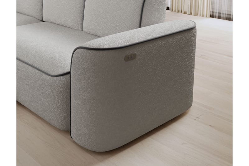Ume 4-personers Sofa med Chaiselong - Grå - Møbler - Sofaer - Sofa med chaiselong