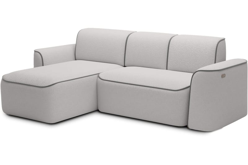 Ume 4-personers Sofa med Chaiselong - Grå - Møbler - Sofaer - Sofa med chaiselong