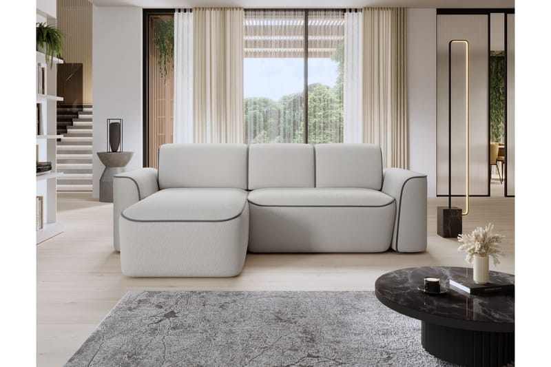 Ume 4-personers Sofa med Chaiselong - Grå - Møbler - Sofaer - Sofa med chaiselong