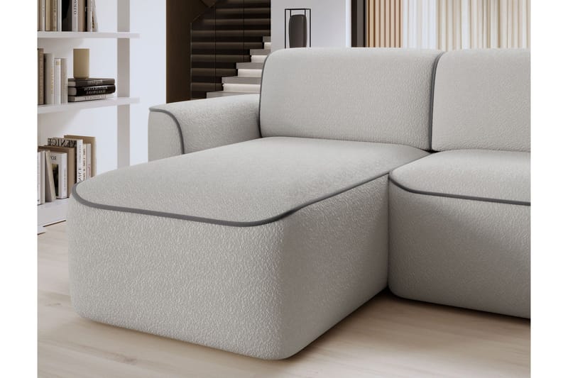 Ume 4-personers Sofa med Chaiselong - Grå - Møbler - Sofaer - Sofa med chaiselong