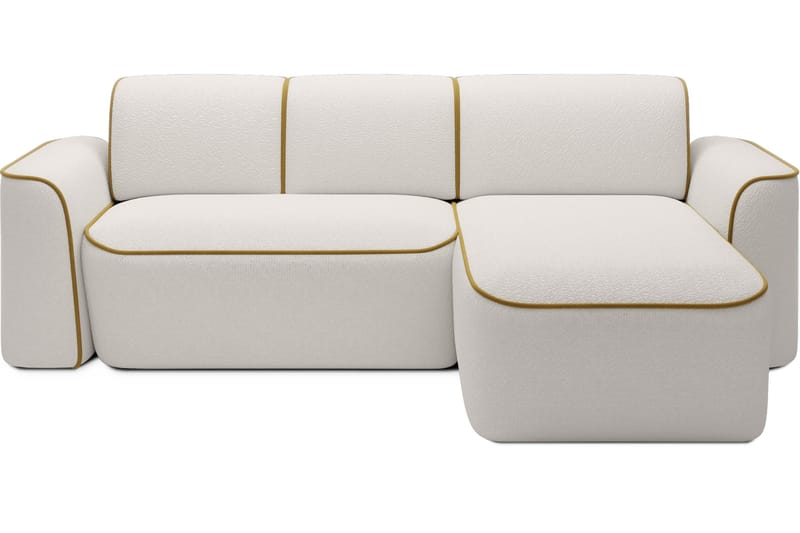 Ume 4-personers Sofa med Chaiselong, Hvid
