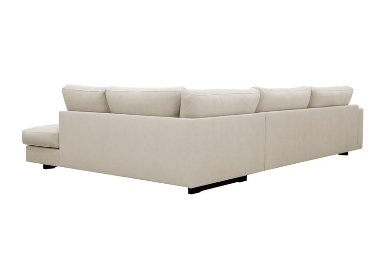 Valencia Ekstra Dyb 4-personers Sofa med Chaiselong Højre - Beige - Møbler - Sofaer - Sofa med chaiselong