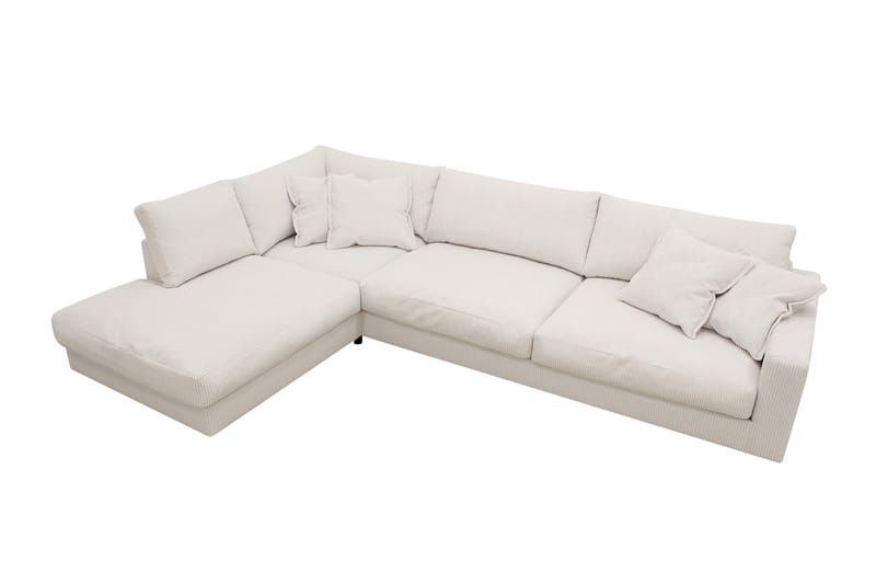 Valencia Ekstra Dyb 4-personers Sofa med Chaiselong Venstre - Knækket hvid - Møbler - Sofaer - Sofa med chaiselong