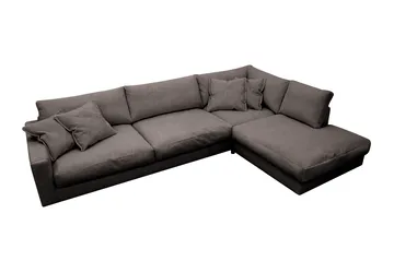Valencia Ekstra Dyb 4-personers Sofa med Chaiselong Højre - Taupe - Møbler - Sofaer - Sofa med chaiselong