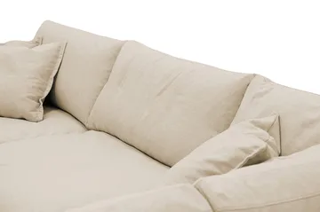 Valencia ekstra dyb 4-personers sofa med chaiselong til højre - Beige - Møbler - Sofaer - Sofa med chaiselong