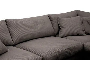 Valencia Ekstra Dyb 4-personers Sofa med Chaiselong Højre - Taupe - Møbler - Sofaer - Sofa med chaiselong