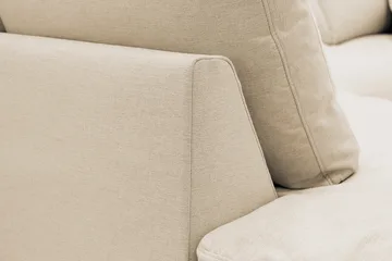 Valencia Ekstra dyb 4-personers sofa med chaiselong venstre - Beige - Møbler - Sofaer - Sofa med chaiselong