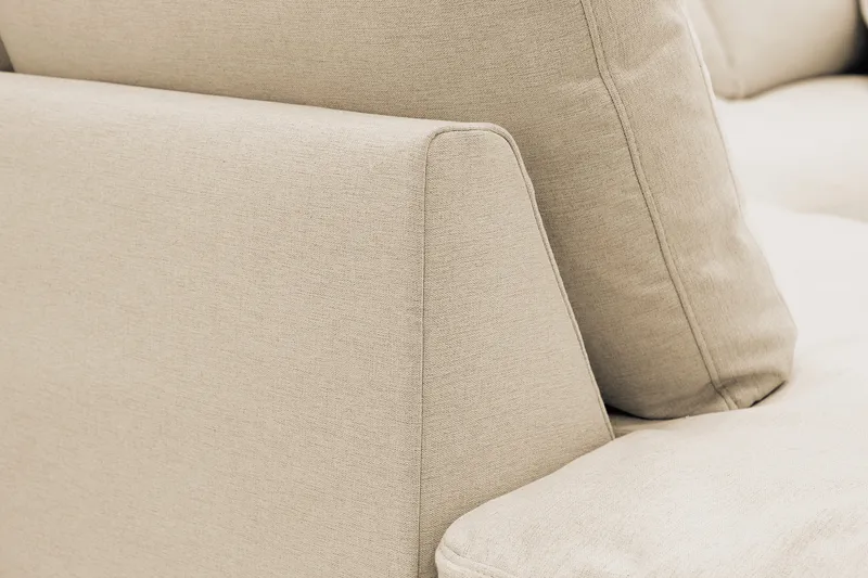 Valencia Ekstra dyb 4-personers sofa med chaiselong venstre - Beige - Møbler - Sofaer - Sofa med chaiselong