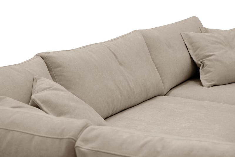 Valencia Ekstra Dyb 4-personers Sofa med Chaiselong Venstre - Brun - Møbler - Sofaer - Sofa med chaiselong