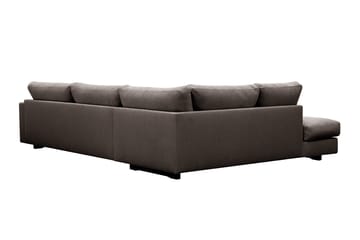 Valencia Ekstra Dyb 4-personers Sofa med Chaiselong Venstre - Taupe - Møbler - Sofaer - Sofa med chaiselong