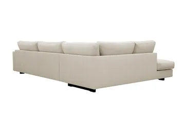 Valencia Ekstra Dyb 4-personers Sofa med Chaiselong Venstre - Beige - Møbler - Sofaer - Sofa med chaiselong