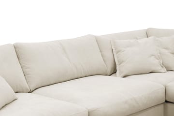 Valencia Ekstra Dyb 4-personers Sofa med Chaiselong Højre - Beige - Møbler - Sofaer - Sofa med chaiselong