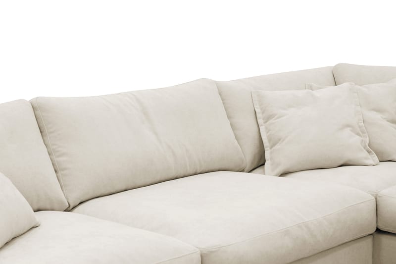 Valencia Ekstra Dyb 4-personers Sofa med Chaiselong Højre - Beige - Møbler - Sofaer - Sofa med chaiselong