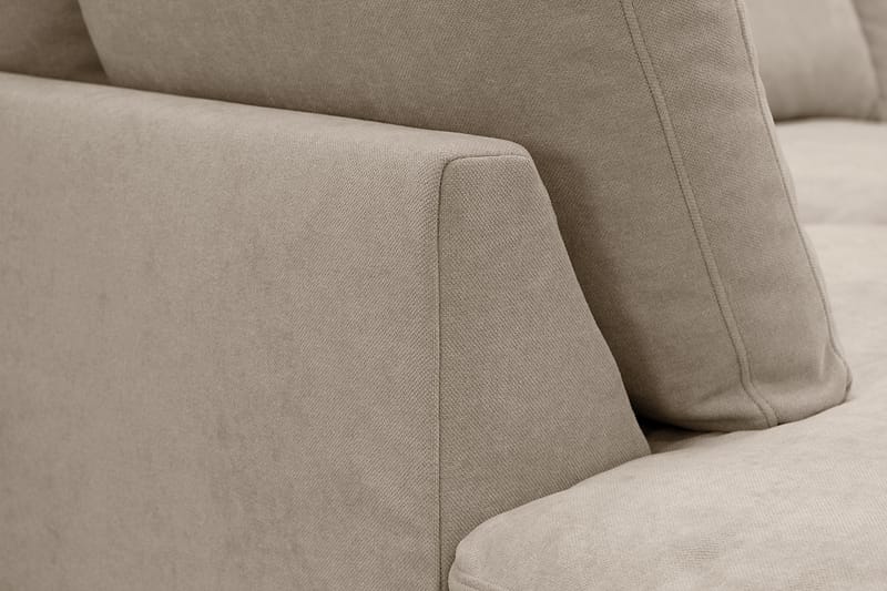 Valencia Ekstra dyb 4-personers sofa med chaiselong venstre - Brun - Møbler - Sofaer - Sofa med chaiselong