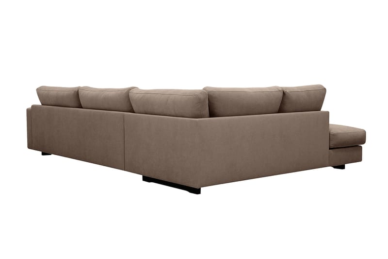 Valencia Ekstra Dyb 4-personers Sofa med Chaiselong Venstre - Mørkebrun - Møbler - Sofaer - Sofa med chaiselong