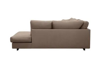 Valencia Ekstra Dyb 4-personers Sofa med Chaiselong Højre - Mørkebrun - Møbler - Sofaer - Sofa med chaiselong