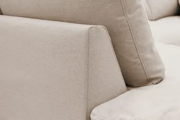Valencia Ekstra dyb 4-personers sofa med chaiselong venstre - Lysebrun - Møbler - Sofaer - Sofa med chaiselong