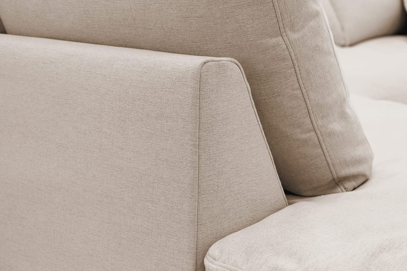 Valencia Ekstra dyb 4-personers sofa med chaiselong venstre - Lysebrun - Møbler - Sofaer - Sofa med chaiselong