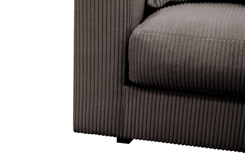 Valencia Ekstra Dyb 4-personers Sofa med Chaiselong Højre - Brun - Møbler - Sofaer - Sofa med chaiselong