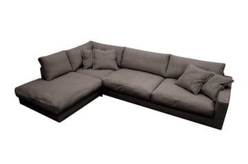 Valencia Ekstra Dyb 4-personers Sofa med Chaiselong Venstre - Taupe - Møbler - Sofaer - Sofa med chaiselong